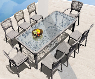  outdoor garden patio wicker dinning chair and coffee table