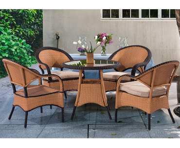 outdoor garden Metro rattan dinning chair and table