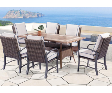 outdoor garden Philadelphia chairs and dinning table
