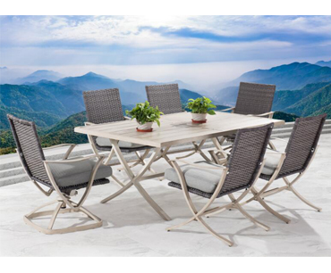 outdoor garden  Athena Greek rocking dinning folding chair  and table 